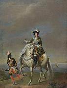 Equestrian portrait of Empress Catherine I unknow artist